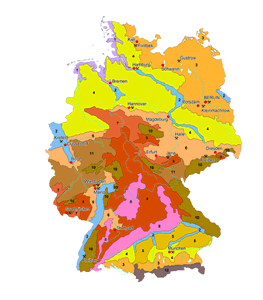 Bodenregionen in der Bundesrepublik Deutschland